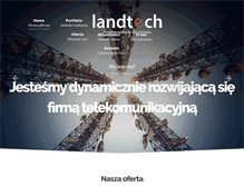Tablet Screenshot of landtech.com.pl